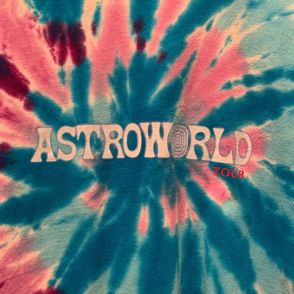 Travis Scott Tie Dye Astroworld Tour Long … - Picture 6 of 7